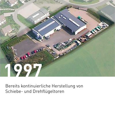 Luftaufnahme der Erweiterung des Firmengeländes