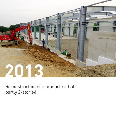building a new storage hall in 2013