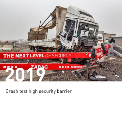Crashtest with a security barrier in 2019