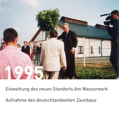 Einweihungsfeier im Jahr 1995