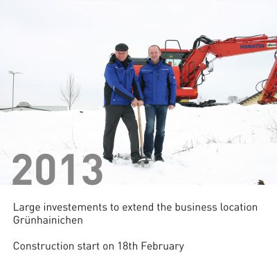 groundbreaking ceremony in winter