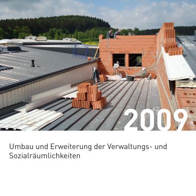Mauerarbeiten zur Erweiterung eines Gebäudes
